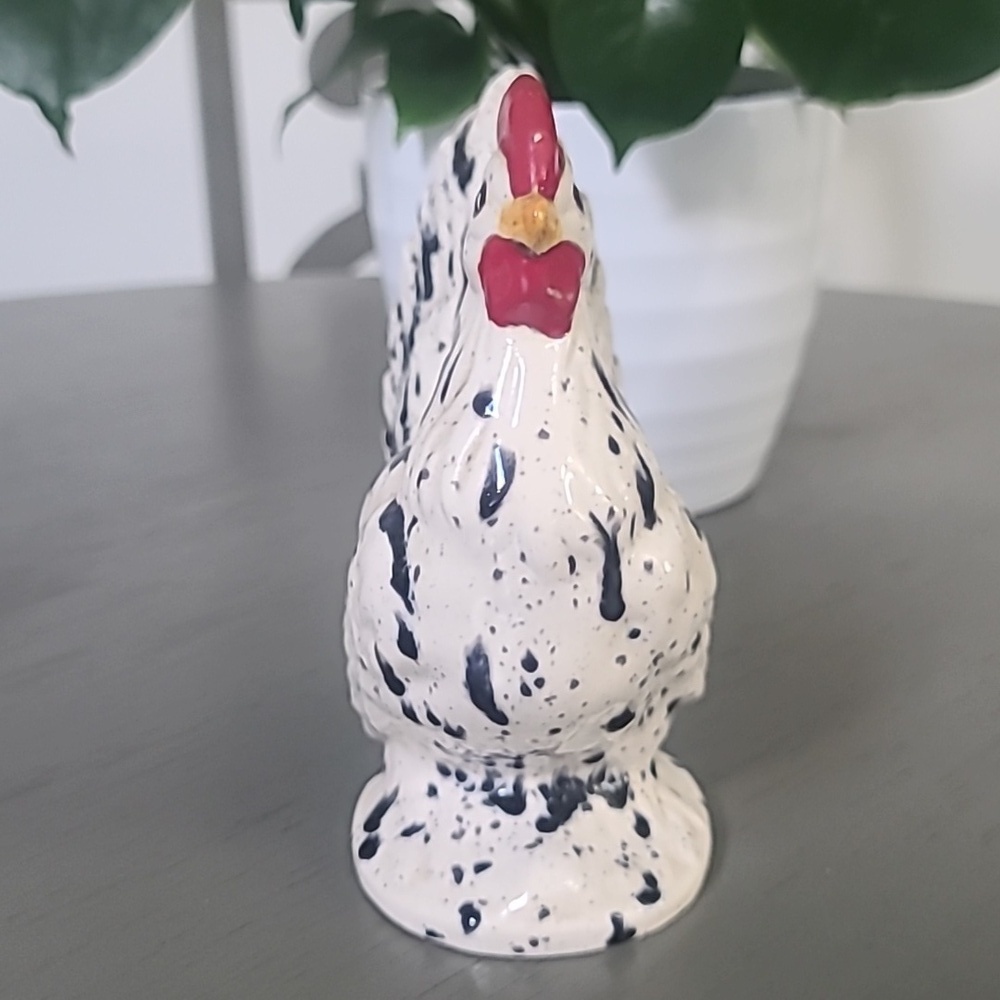 Speckled Rooster Figurines Set Of 2 - Picture 11 of 16